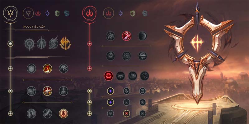 Hướng dẫn lên bảng ngọc cho Mordekaiser Hướng dẫn lên bảng ngọc cho Mordekaiser